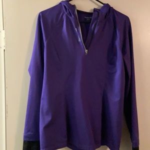 Reebok M purple quarter zip